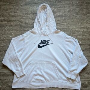 Nike White Pullover Hoodie